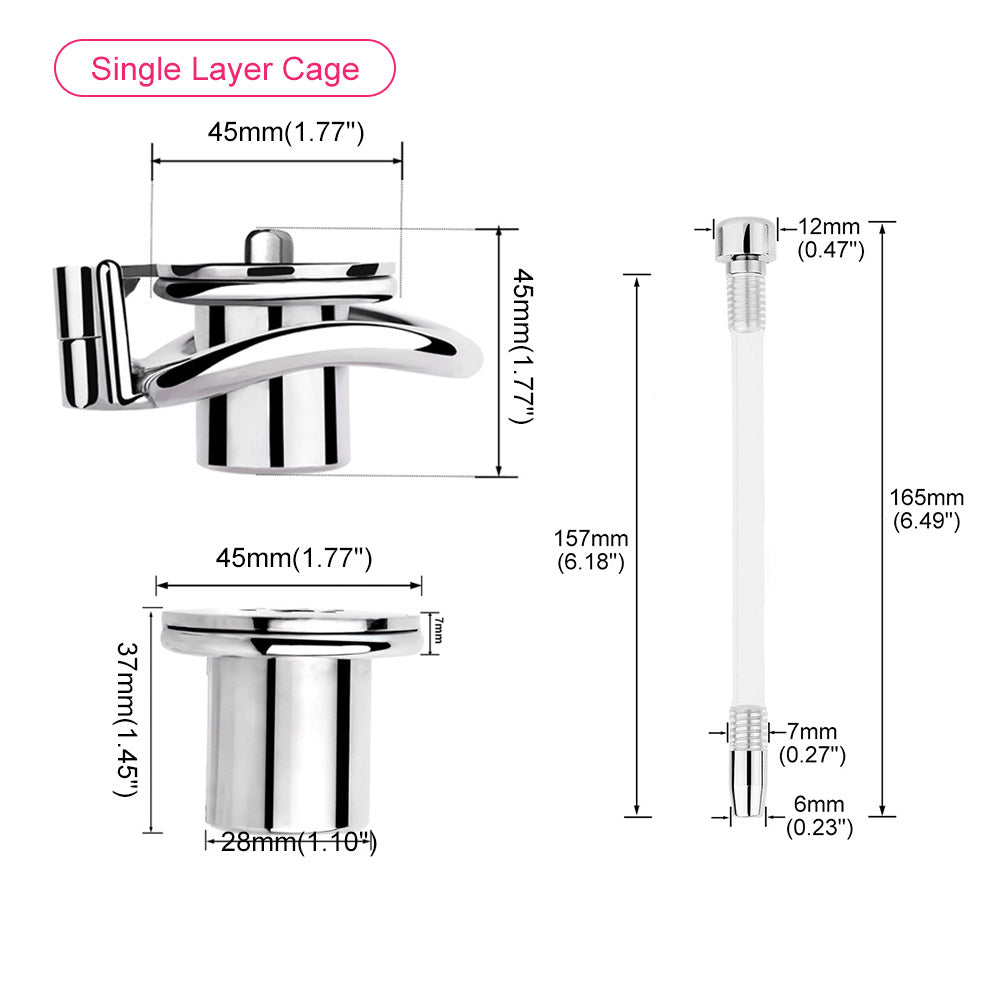 Male Chastity With Urethral Tube