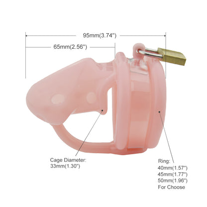 Silicone Chastity Device With Spikes