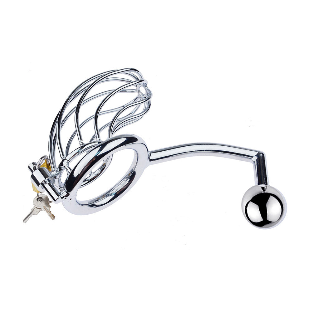 Chastity Cage With Anal Hook