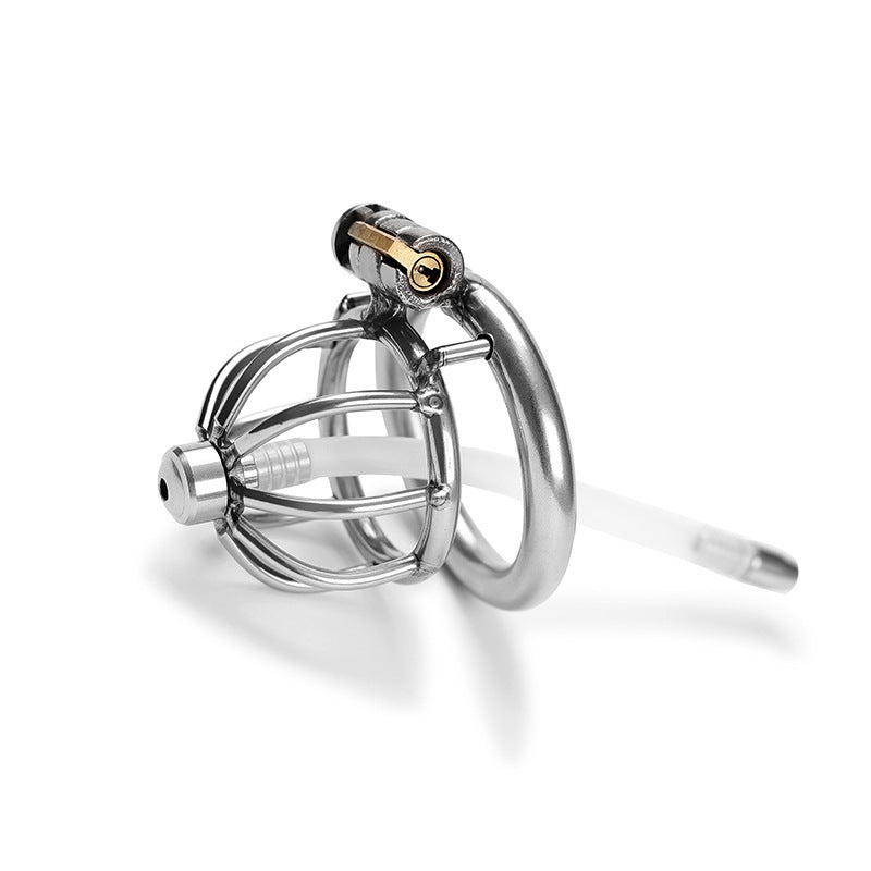 Chastity Cage With Catheter