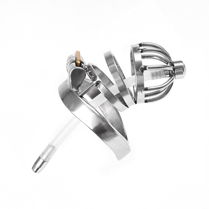 Chastity Cage With Urethral Tube