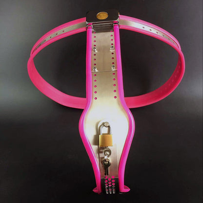 double plug chastity belt 