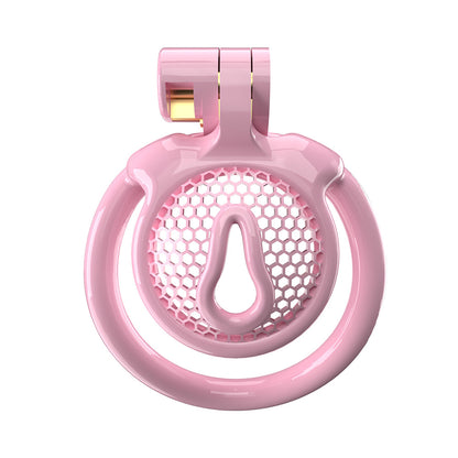 Flat Pink Chastity Cage