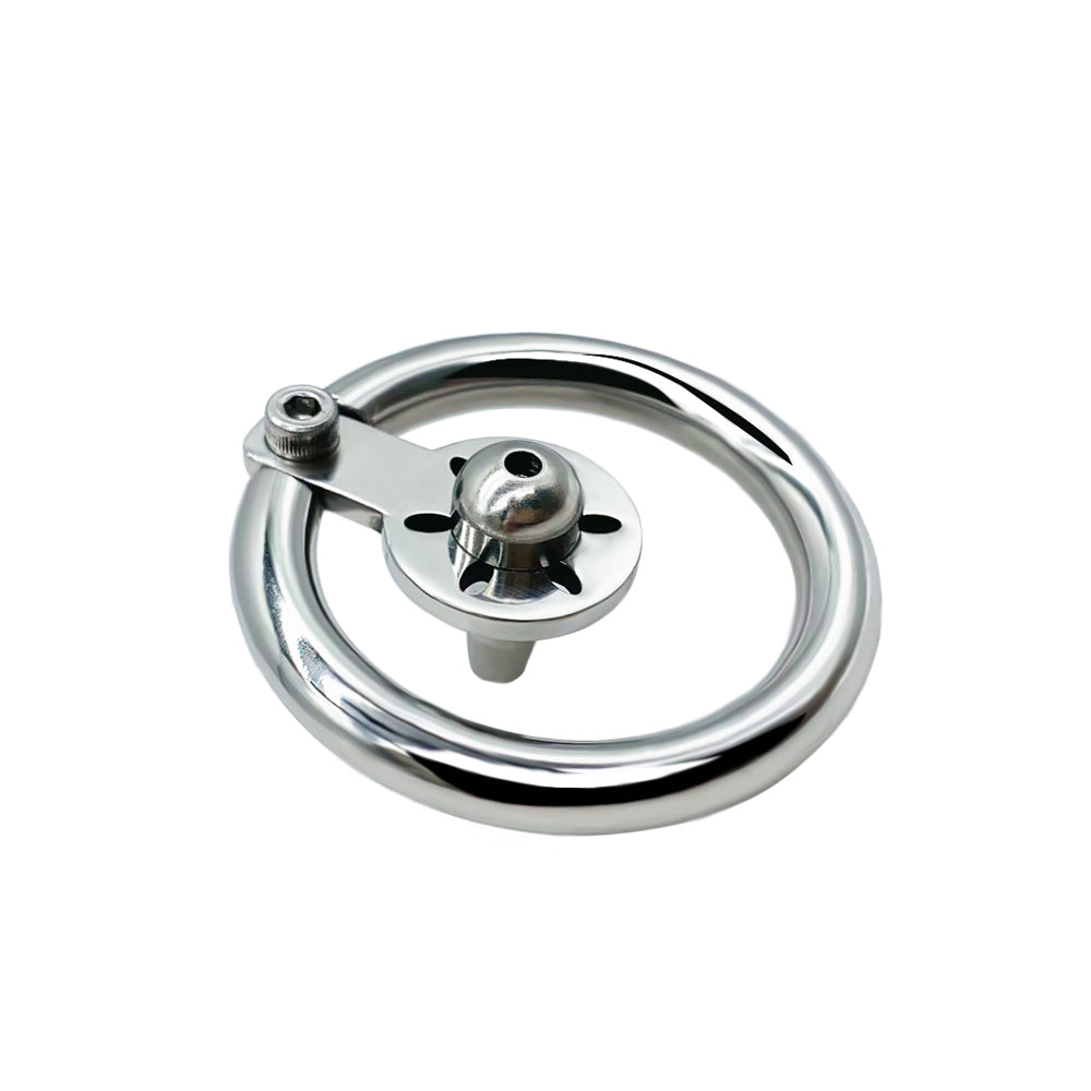 Flat Metal Chastity Cage