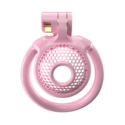 Flat Pink Chastity Cage