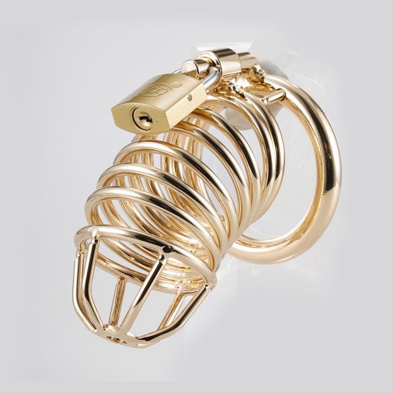 golden chastity cage