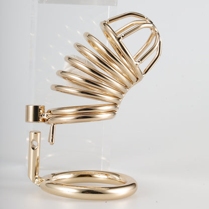 golden chastity cage