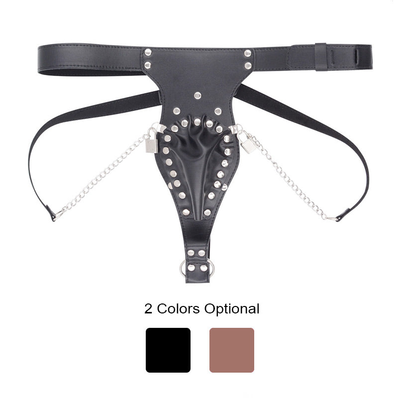 Leather Male Chastity Belt