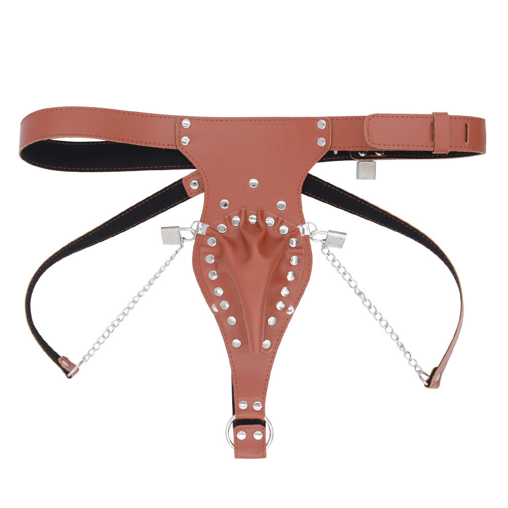 Leather Male Chastity Belt