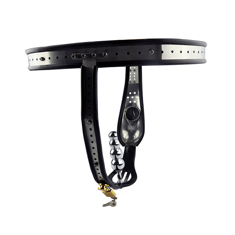 Male Chastity Belt With Butt Plug