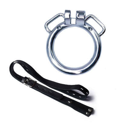 Penis Cage Accessory Ring With Ears & Belt