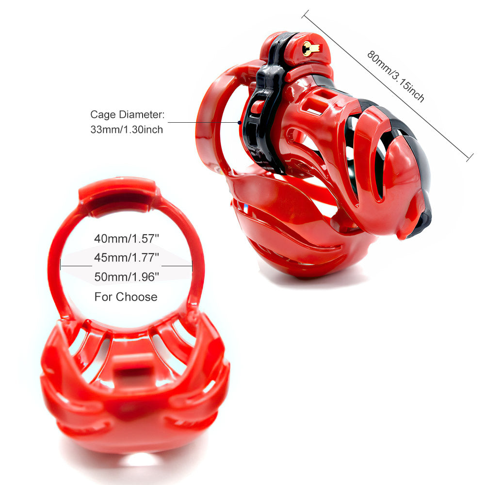 Plastic Chastity Device with Scrotum Cage