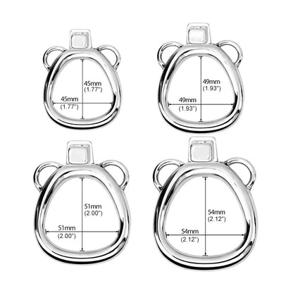 Stainless Steel Cobra Male Chastity Device